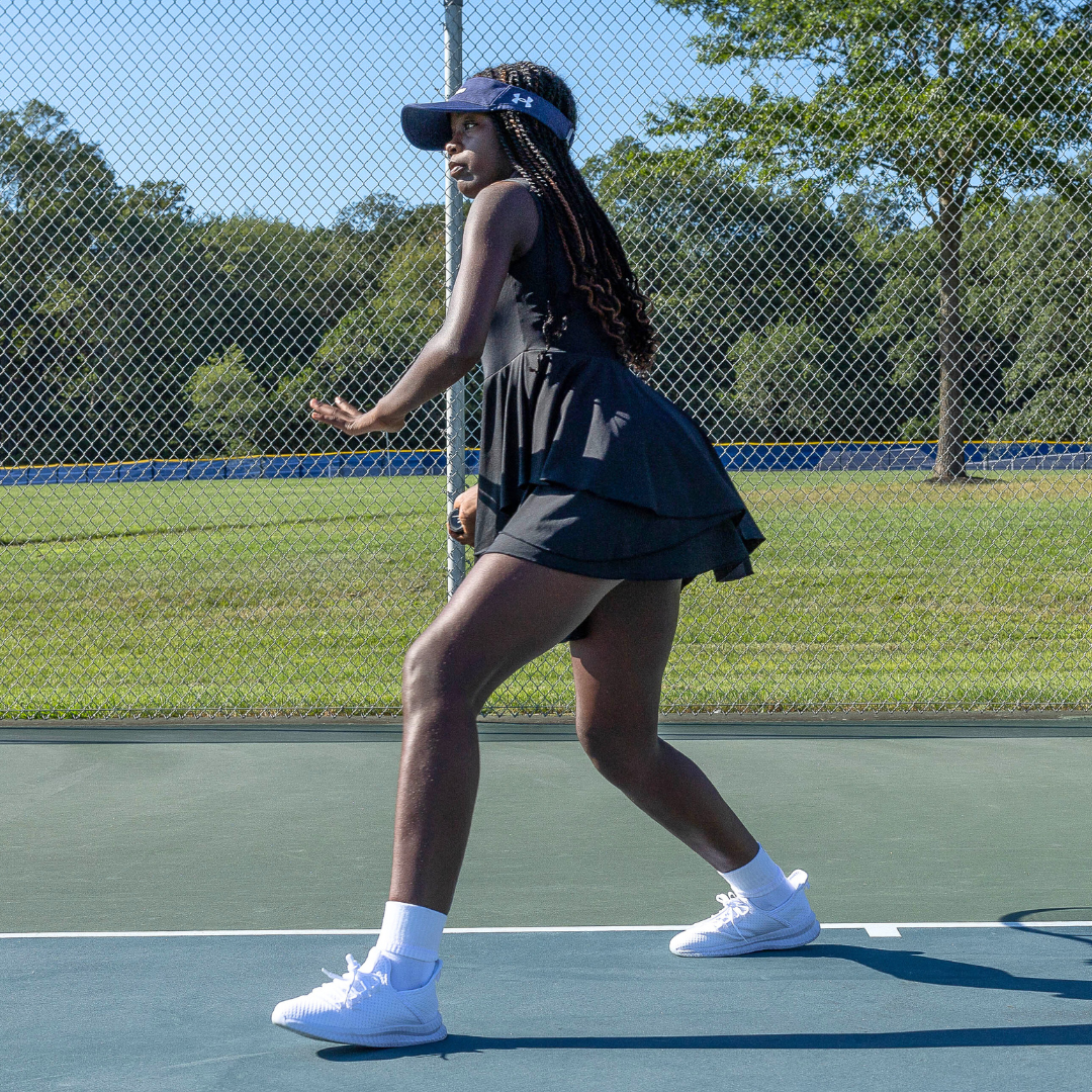 Black Blaze Tennis Dress