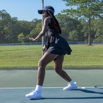 Black Blaze Tennis Dress