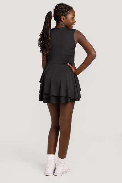 Black Blaze Tennis Dress