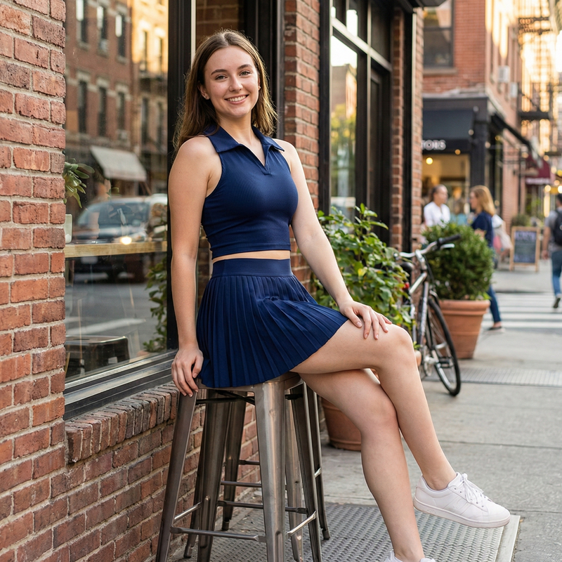 Love U Swing Pleated Set